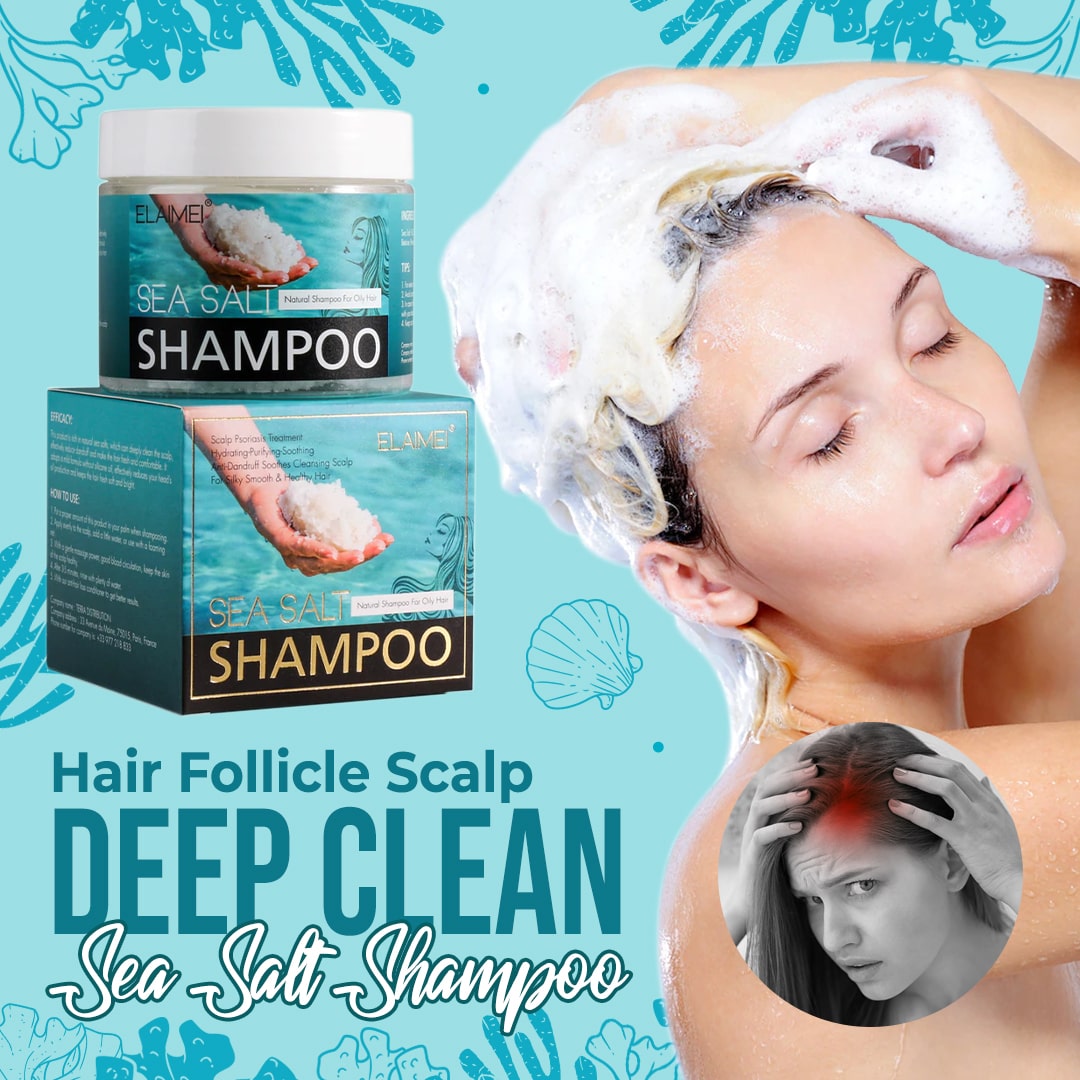 Hair Follicle Scalp Deep Clean Sea Salt Shampoo
