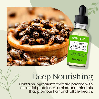 Natural Castor Oil Eyelashes Growth Essential Oil