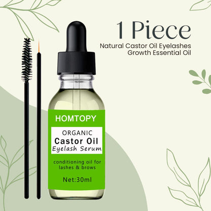 Natural Castor Oil Eyelashes Growth Essential Oil
