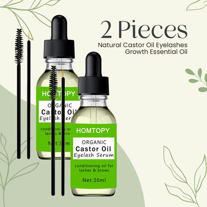 Natural Castor Oil Eyelashes Growth Essential Oil