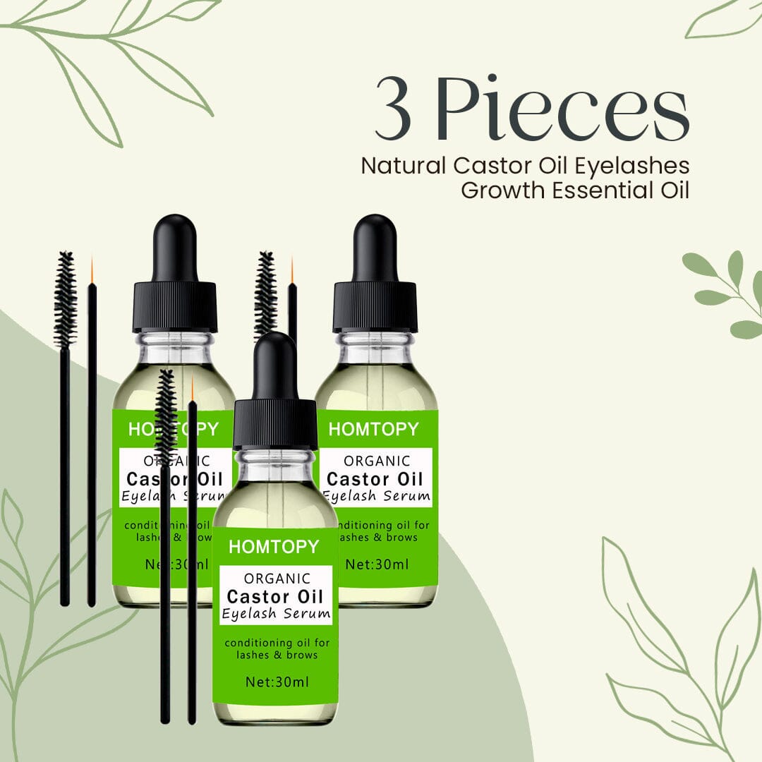 Natural Castor Oil Eyelashes Growth Essential Oil