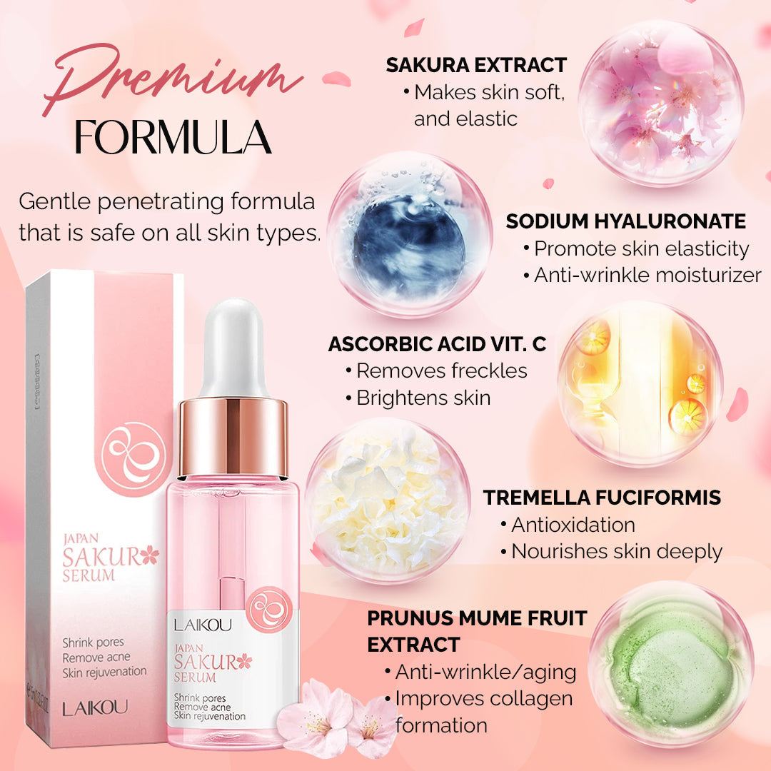 Sakura Oil Control Brightening Rejuvenation Skin Serum