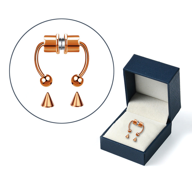 ELEGZO™ Magnetology Lymphvity Germanium Nose Hoop Rings