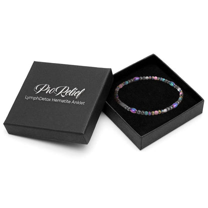 ProRelief LymphDetox Hematite Anklet