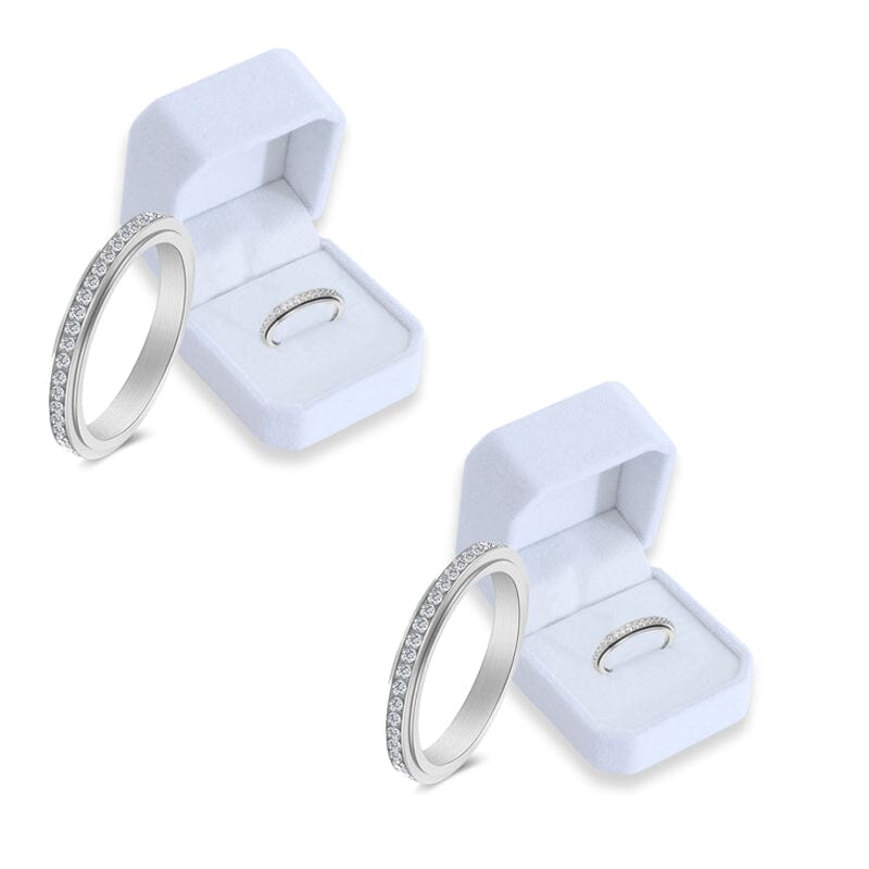 Titanium Steel Thermal Detox Rotating Ring